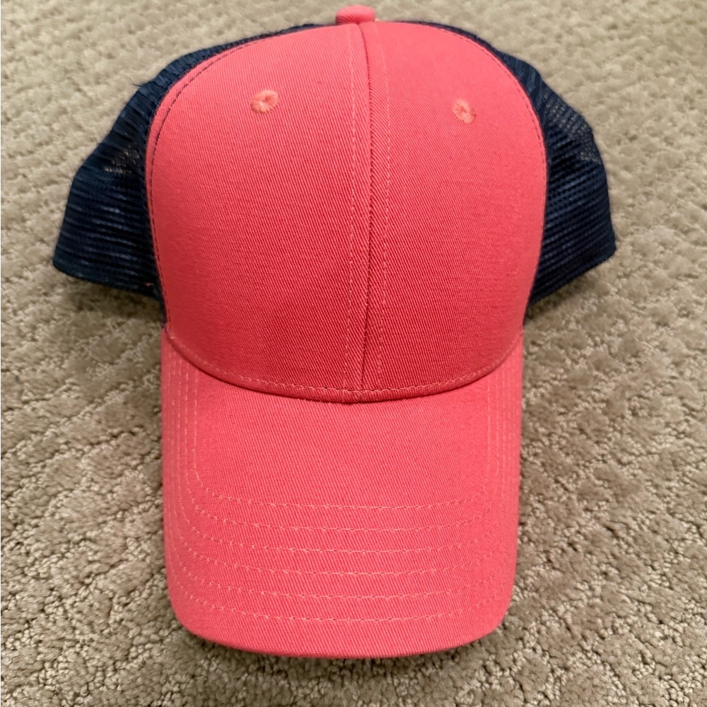 Vineyard Vines Pink and Blue Trucker Hat
